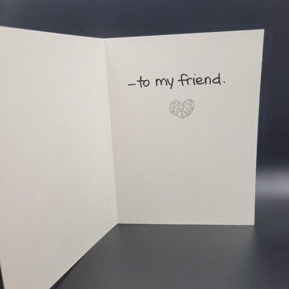 Vintage Valentine Friendly Card Envelope Cute Duck Holding Heart Design - Picture 2 of 5